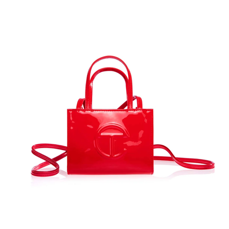 Túi Telfar Shopping Bag Patent Red Small