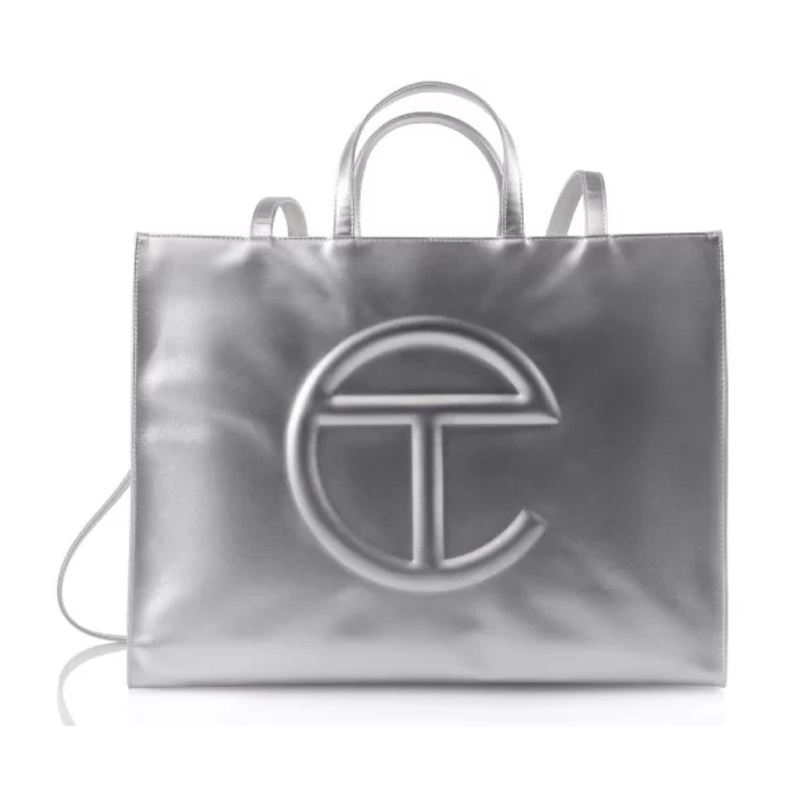 Túi Telfar Shopping Bag Silver Large