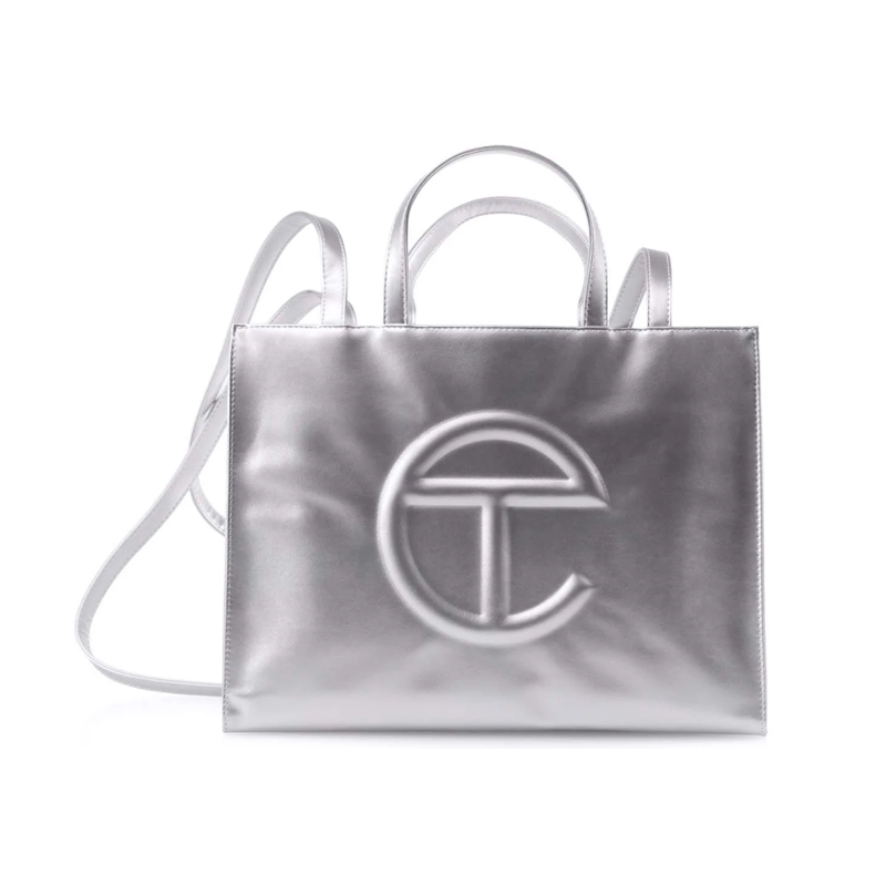 Túi Telfar Shopping Bag Silver Medium