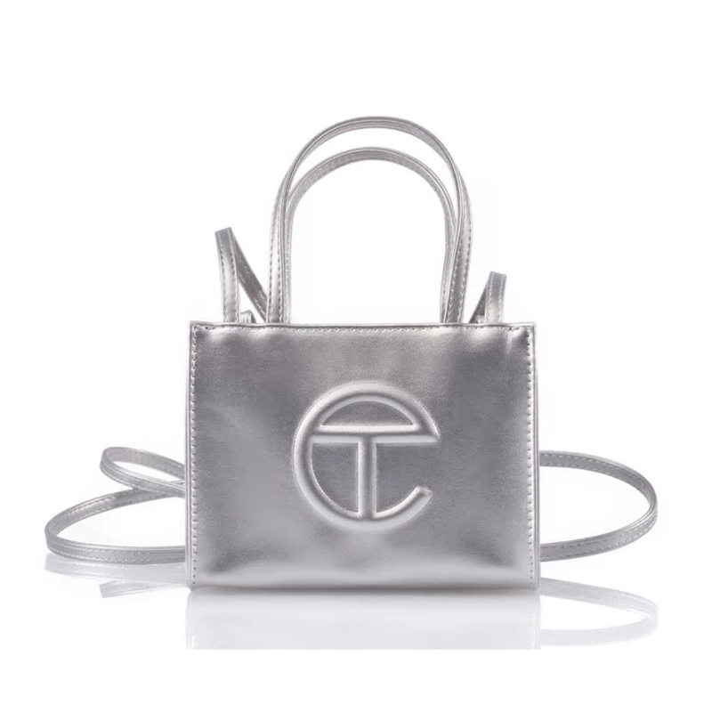 Túi Telfar Shopping Bag Silver Small