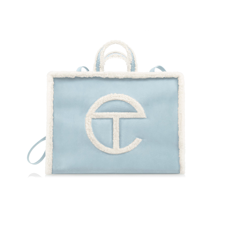 Túi Telfar x UGG Reverse Shopper Blue Large