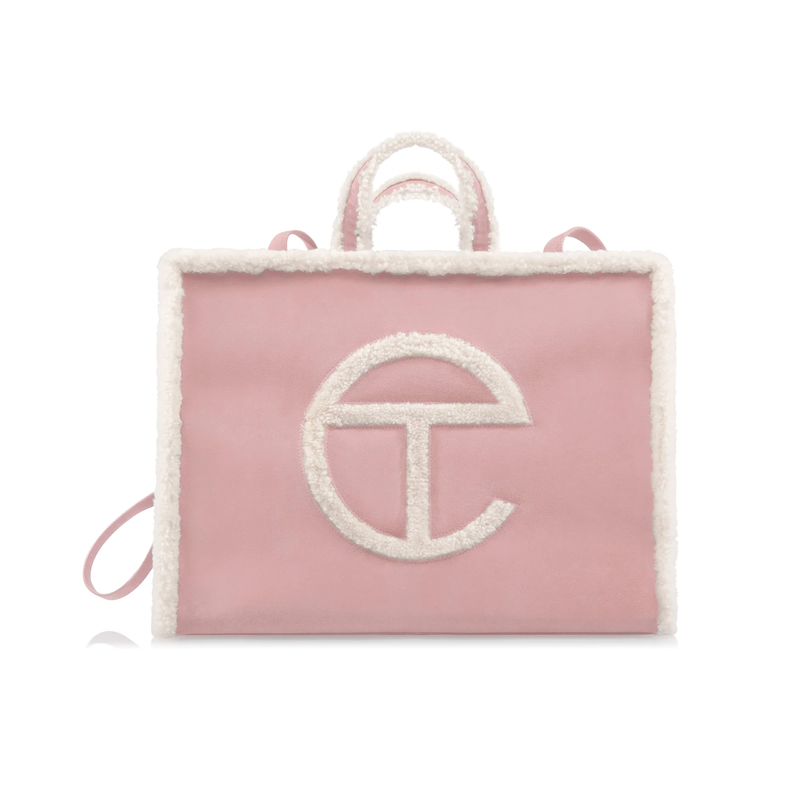 Túi Telfar x UGG Reverse Shopper Pink Large