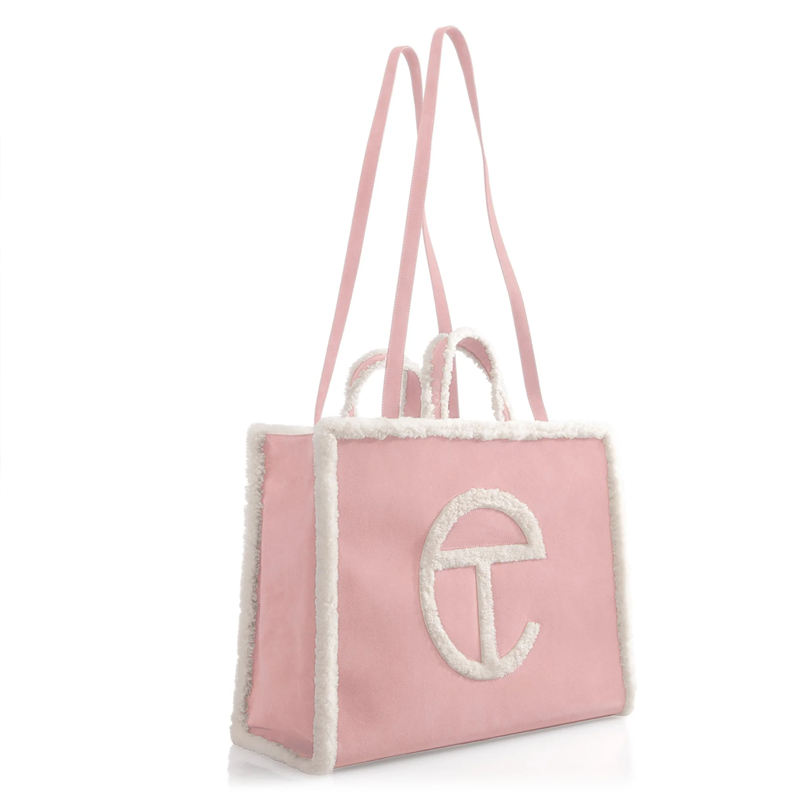 Túi Telfar x UGG Reverse Shopper Pink Large