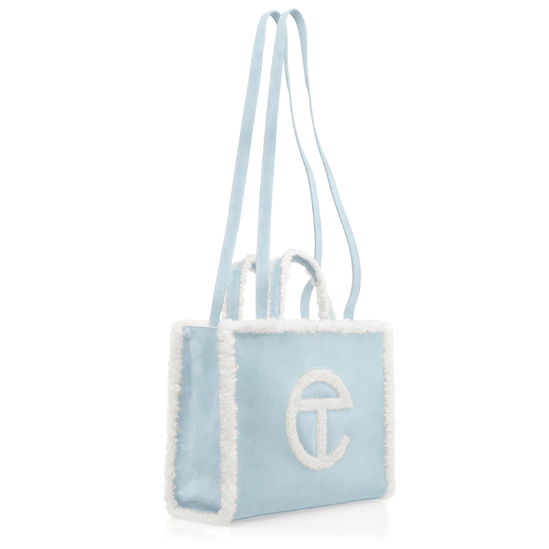 Túi Telfar x UGG Reverse Shopper Blue Medium