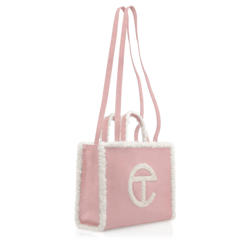 Túi Telfar x UGG Reverse Shopper Pink Medium