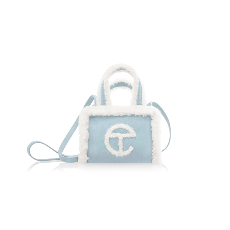 Túi Telfar x UGG Reverse Shopper Blue Small
