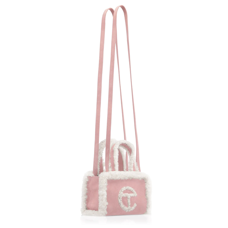 Túi Telfar x UGG Reverse Shopper Pink Small