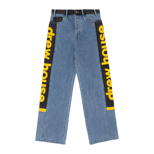 Drew House Wide Leg Jean Vintage Color Block