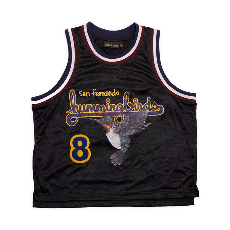 Drew House Hummingbirds Hropped Basketball Black Jersey