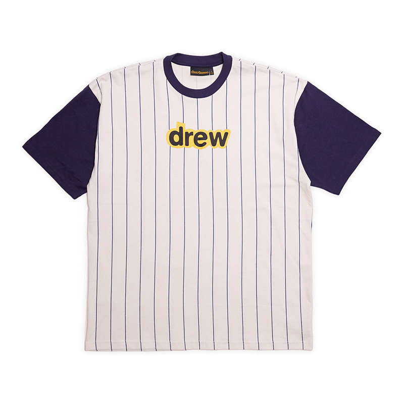 Drew House Secret SS Tee Navy Pinstripe