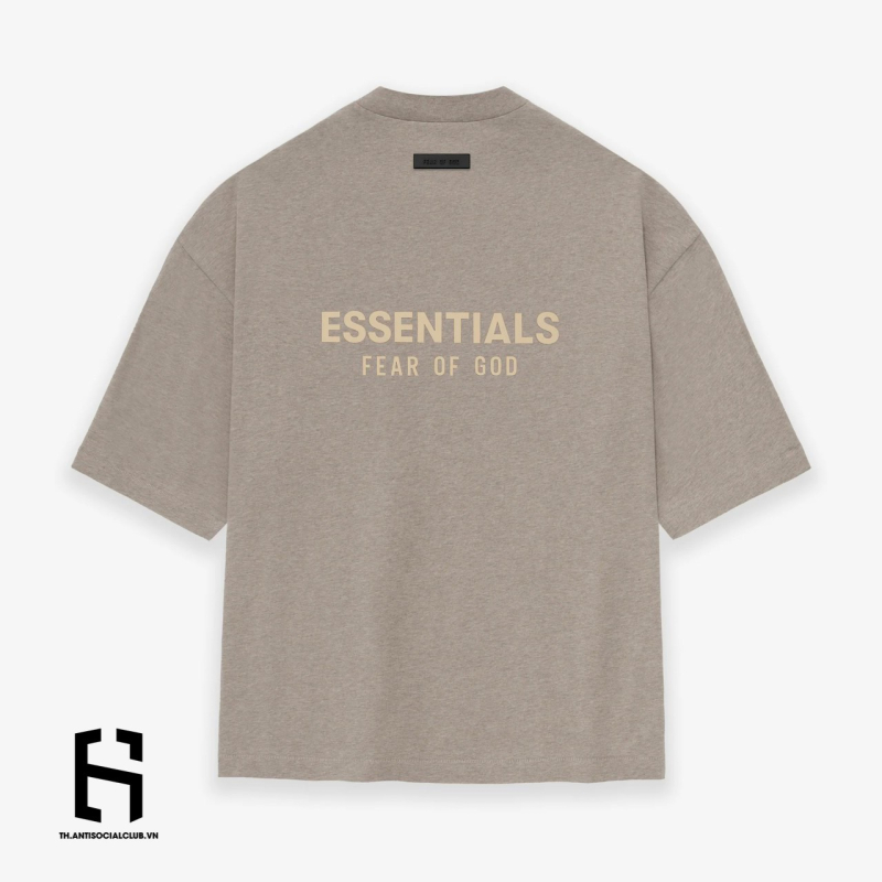 Áo Fear of God Essentials V-neck Tee Fall SS23 Core Heather