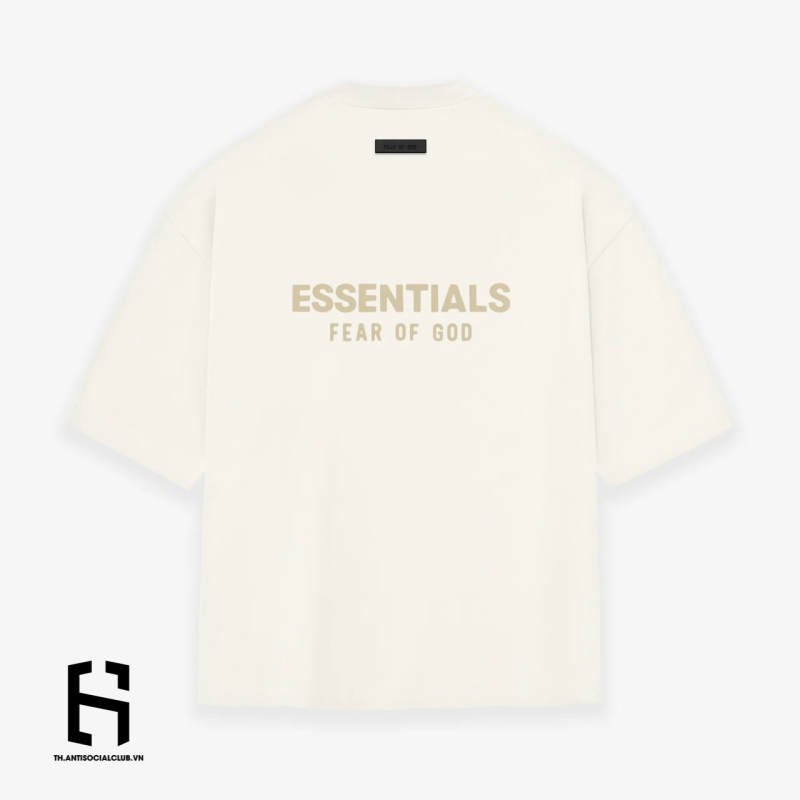 Áo Fear of God Essentials V-neck Tee Fall SS23 Cloud Dancer
