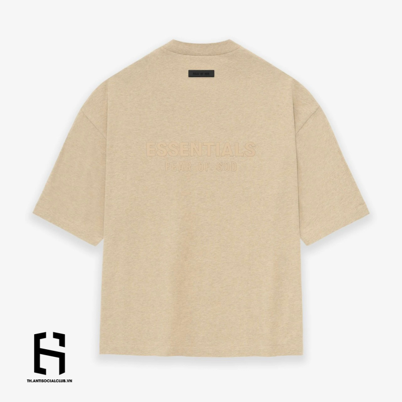Áo Fear of God Essentials V-neck Tee Fall SS23 Gold Heather